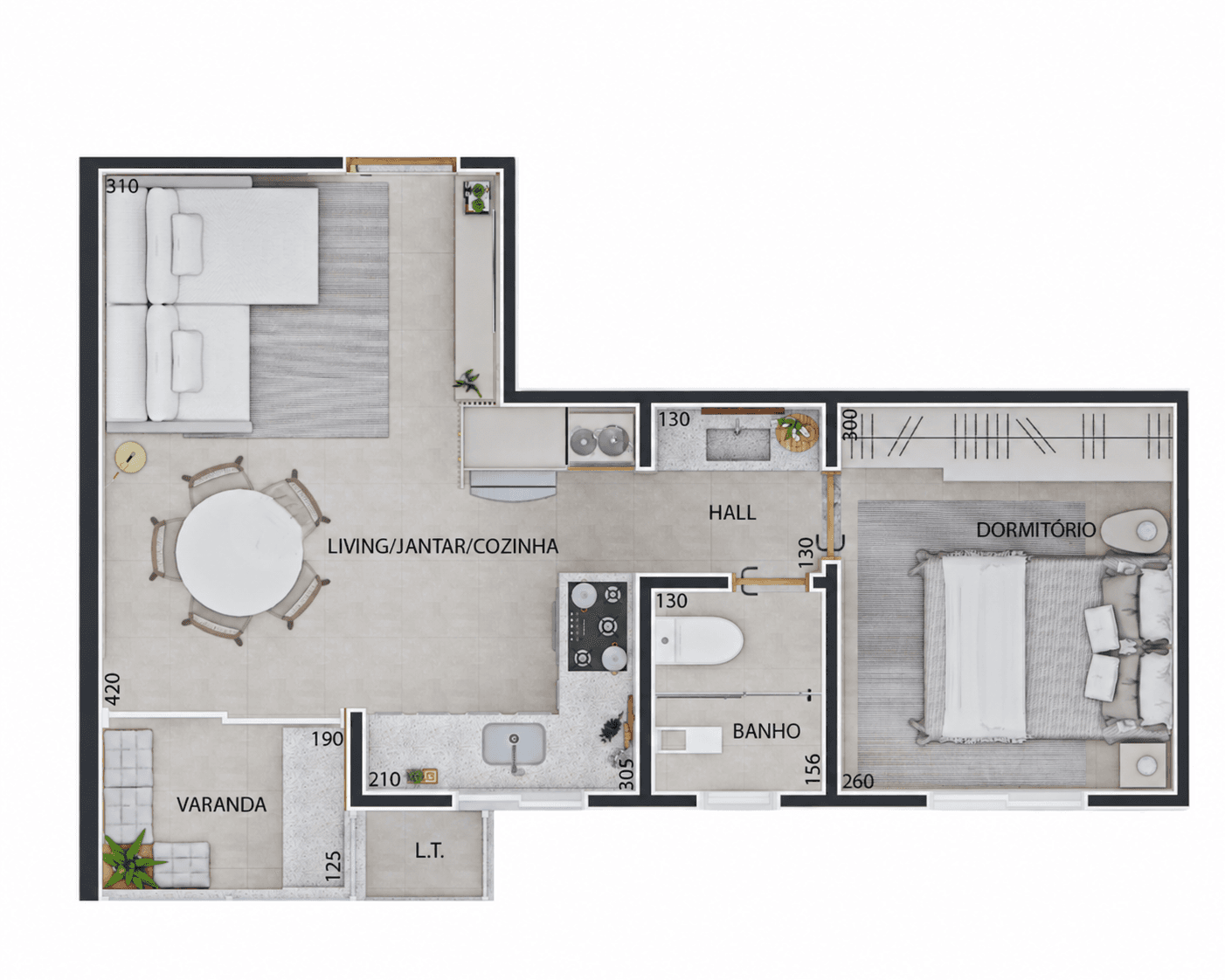 Planta 36m²